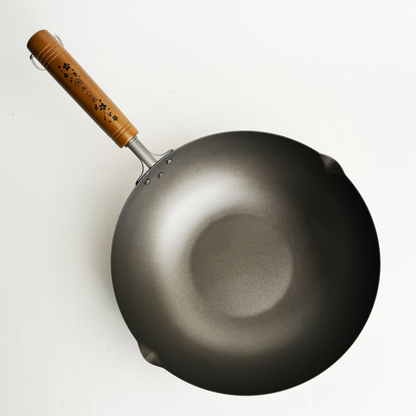 🇯🇵 Craftsman of Yanren｜Ultra-lightweight titanium pot｜Made in Japan｜28/30/33 cm｜Tsubame Sanjo Sakura Gin｜Wok/titanium pot/pure titanium wok/titanium pot/99.9% pure titanium/ready in stock