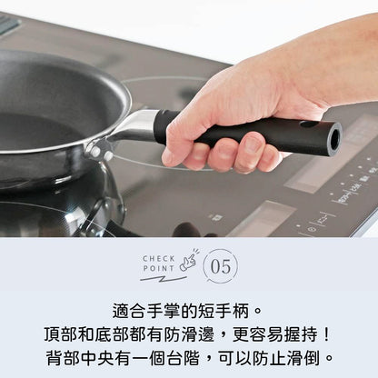 日本製 Pearl｜28 公分 IH用雙層鋼鏡面不沾鍋/不沾平底鍋 HB-6796/不沾炒鍋HB-6797