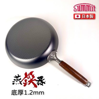 Summit｜燕鐵器系列｜窒化鐵鍋｜26/28cm 壓紋平底鍋｜IH爐適用｜
