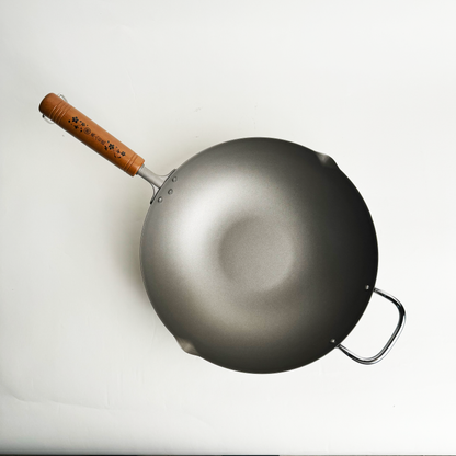 🇯🇵 Craftsman of Yanren｜Ultra-lightweight titanium pot｜Made in Japan｜28/30/33 cm｜Tsubame Sanjo Sakura Gin｜Wok/titanium pot/pure titanium wok/titanium pot/99.9% pure titanium/ready in stock