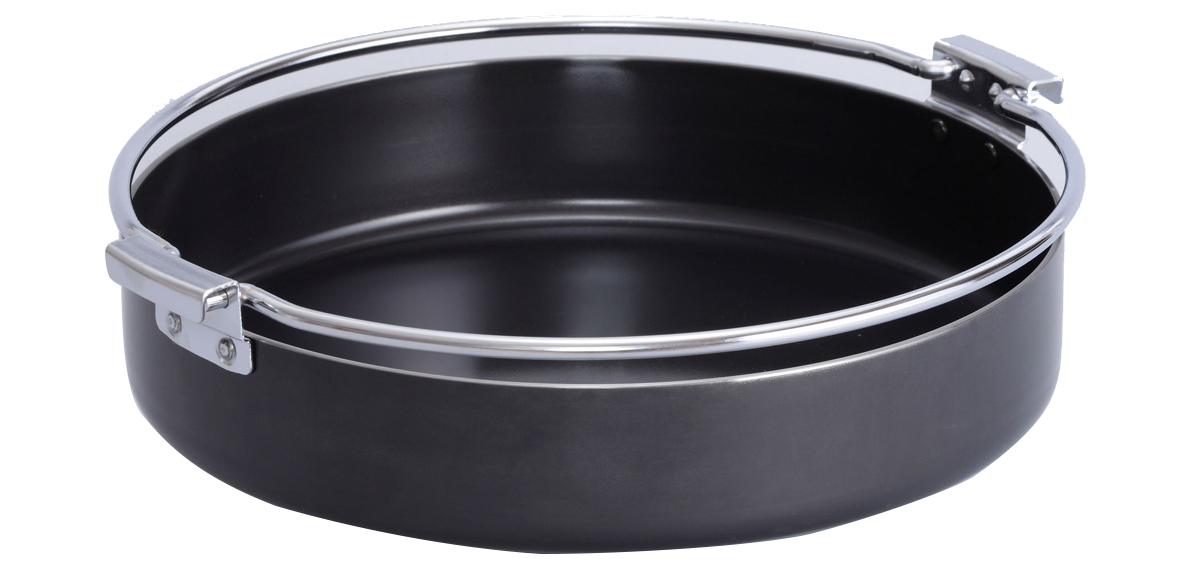 Shimomura Enterprise | 26 cm thick-bottomed iron pot | Sukiyaki pot/iron pot/lightweight extra thick sukiyaki pot/sukiyaki/hot pot/soup pot/camping/picnic/33558