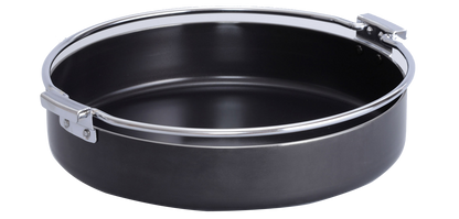 Shimomura Enterprise | 26 cm thick-bottomed iron pot | Sukiyaki pot/iron pot/lightweight extra thick sukiyaki pot/sukiyaki/hot pot/soup pot/camping/picnic/33558