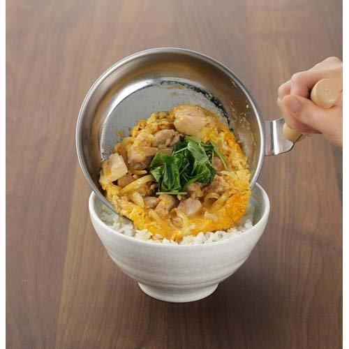 Shimomura Enterprises｜Parent and Child Bowl with Lid｜Japanese Style Parent and Child Bowl/Omelette Pot/Rice Bowl/DIY/IH Stove Parent and Child Bowl/Stainless Steel Pot/One-Handed Pot/Japanese Cuisine #90254 