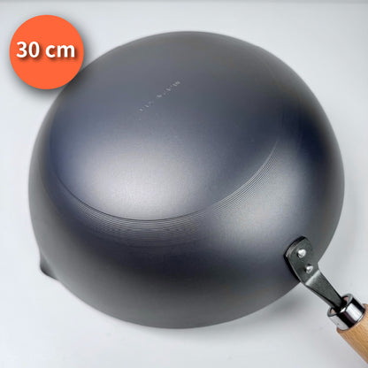 Summit｜日本燕三條製造｜窒化鐵北京鍋（30cm/33cm/36cm）｜窒化鍋｜炒鍋｜鐵鍋｜極致防鏽、輕量好翻炒