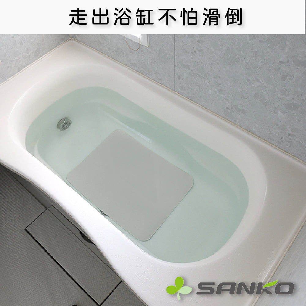 Sanko｜45x 60cm浴缸防滑墊｜無吸盤｜白色｜AF-64