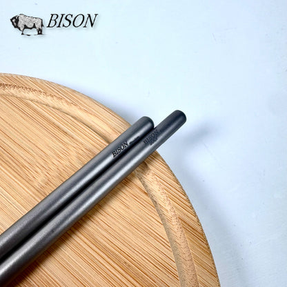 BISON 匠作純鈦筷｜日本製造｜霧面噴砂｜純鈦餐具