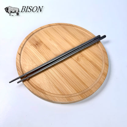 BISON 匠作純鈦筷｜日本製造｜霧面噴砂｜純鈦餐具