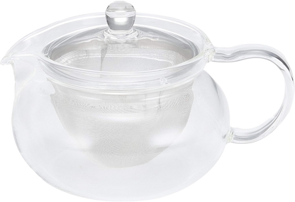 HARIO | 450ml 700ml heat-resistant glass pot with filter | Glass pot/heat-resistant glass pot/flower teapot/wide mouth/brewing pot-CHJMN