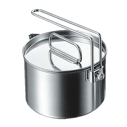 ⛺️ Deer CAPTAIN STAG｜900ML 12CM stainless steel pot｜Camping/travel/camping kettle cooker with lid/M-7726