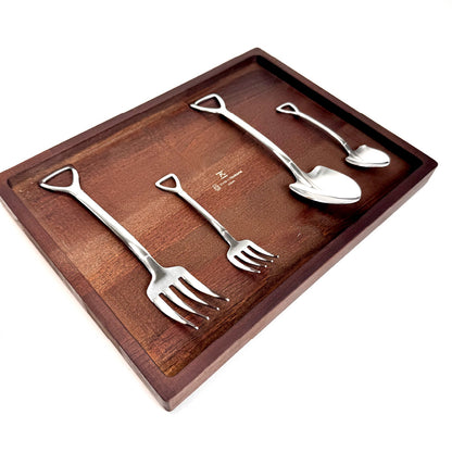 燕人之匠｜燕三條不鏽鋼餐具｜甜點匙｜咖哩勺｜水果叉｜義大利麵叉