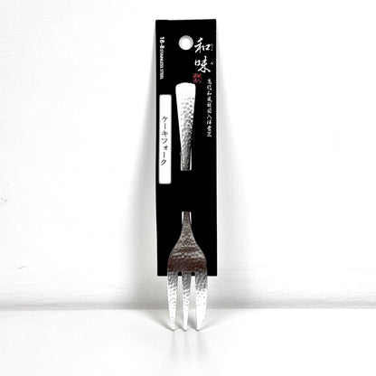 日本片力｜和味槌目｜艷消不鏽鋼餐具｜日本製｜日式蛋糕叉｜ SY-10