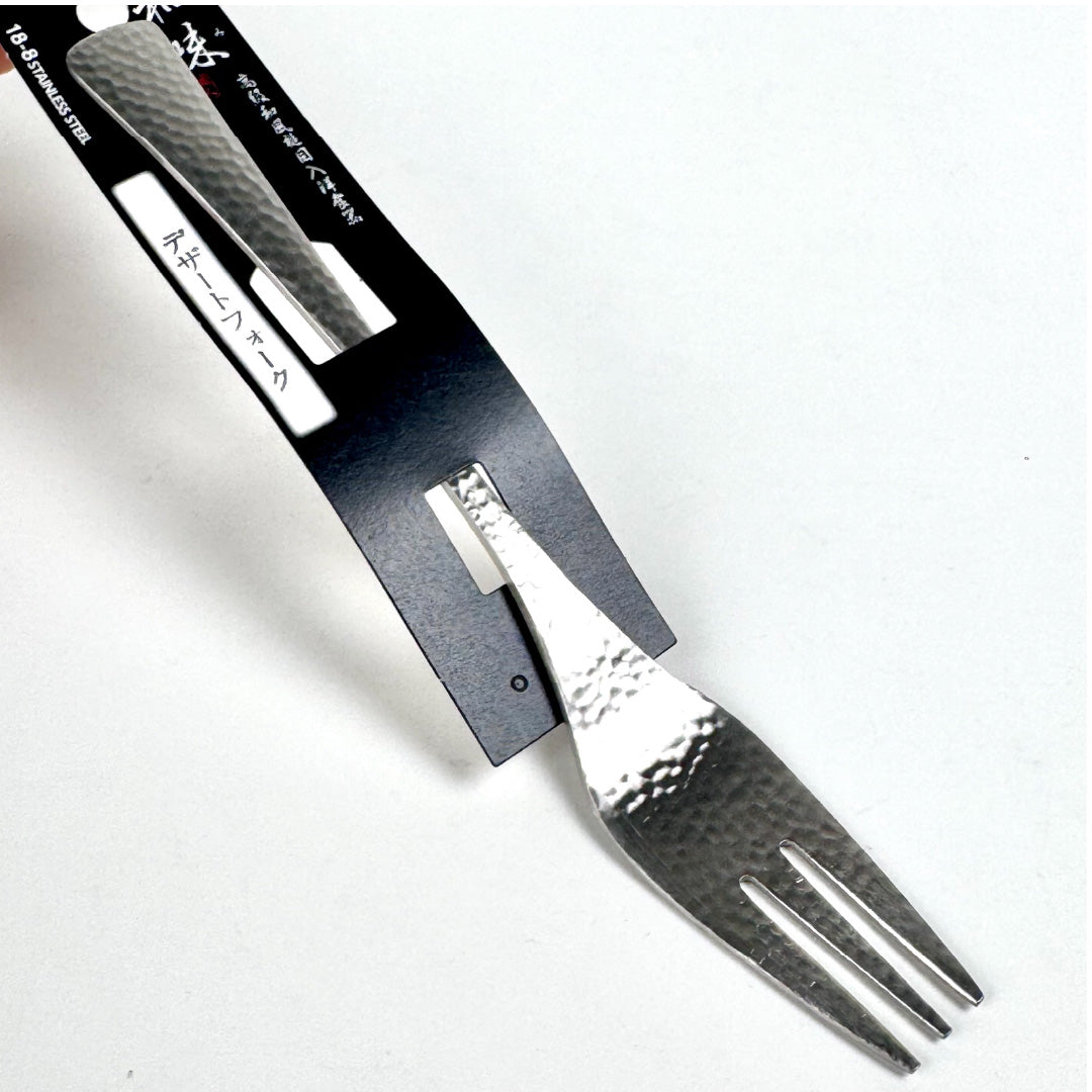 日本片力｜和味槌目｜艷消不鏽鋼餐具｜日本製｜日式甜點叉｜SY-3