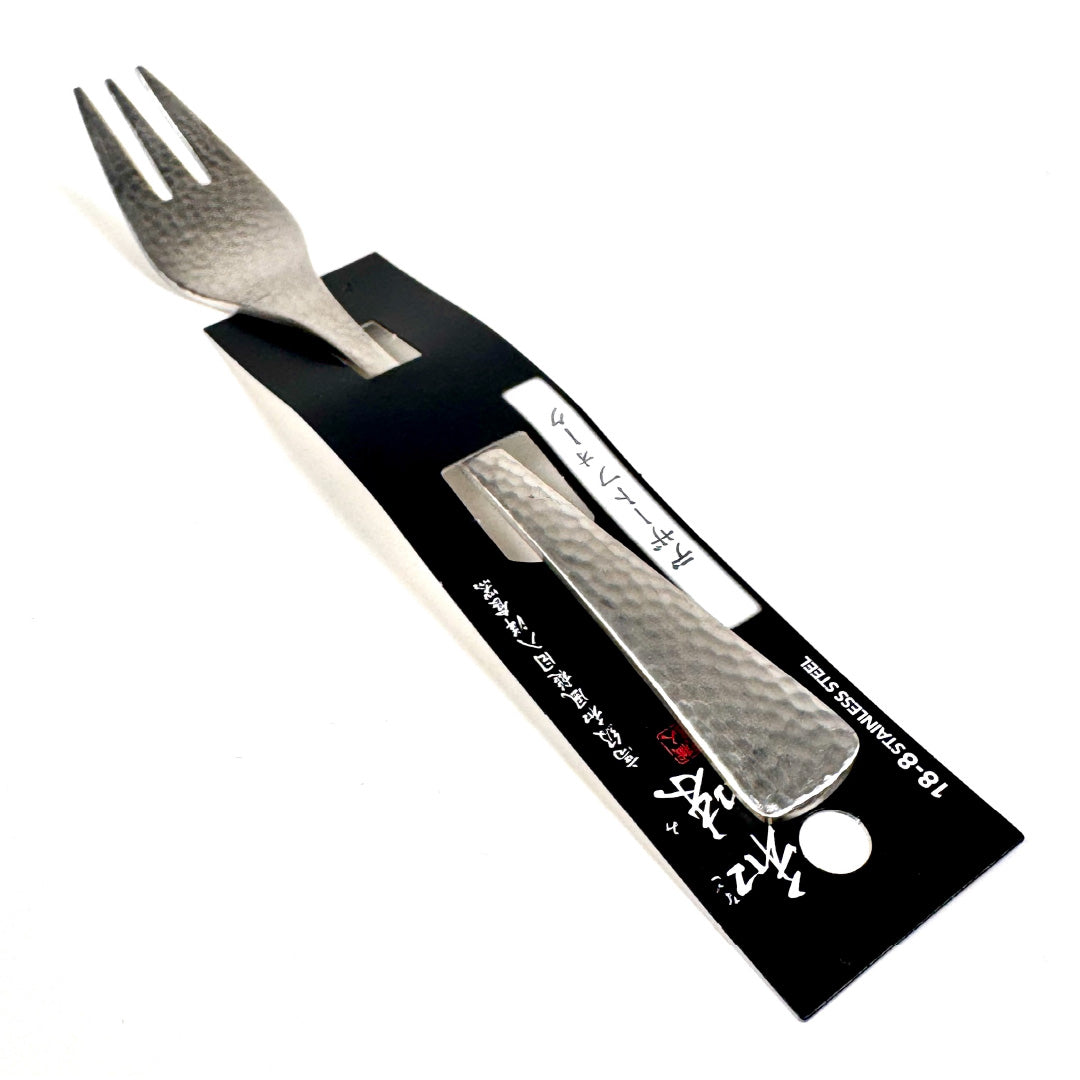 日本片力｜和味槌目｜艷消不鏽鋼餐具｜日本製｜日式甜點叉｜SY-3