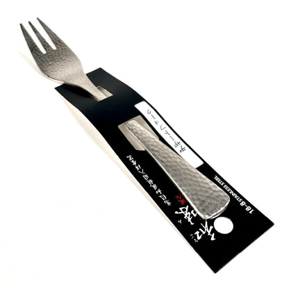 日本片力｜和味槌目｜艷消不鏽鋼餐具｜日本製｜日式甜點叉｜SY-3