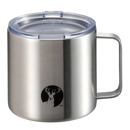 ⛺️LU CAPTAIN STAG｜450ml camping double-layered stainless steel mug with lid/vacuum thermos mug/outdoor camping picnic/camping cooker/camping/ready in stock/UE-3495