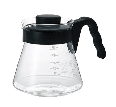 HARIO | 450ml 700ml 1000ml coffee pot/V60 series coffee pot/coffee pot/drip pot/tea making/large capacity/heating dual-purpose glass pot VCS-02B