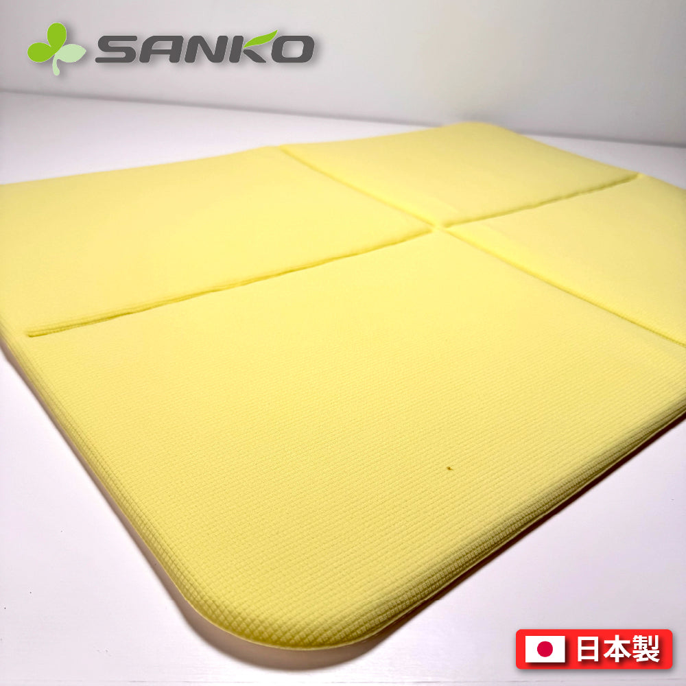 Sanko｜日本製 50x 70cm 吸水防滑浴室墊｜可褶浴室墊｜YO-28 ｜綠色