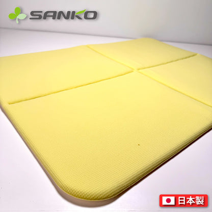 Sanko｜日本製 50x 70cm 吸水防滑浴室墊｜可褶浴室墊｜YO-28 ｜綠色