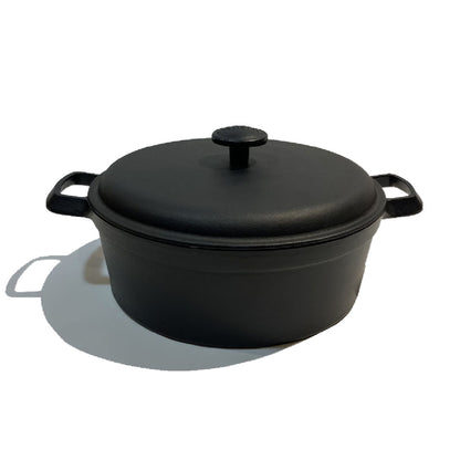 Rock casting｜21/23 cm cast iron double-eared soup pot｜with lid/cast iron pot/soup pot/double-eared pot/southern iron/iron pot/soup pot with lid/2163X