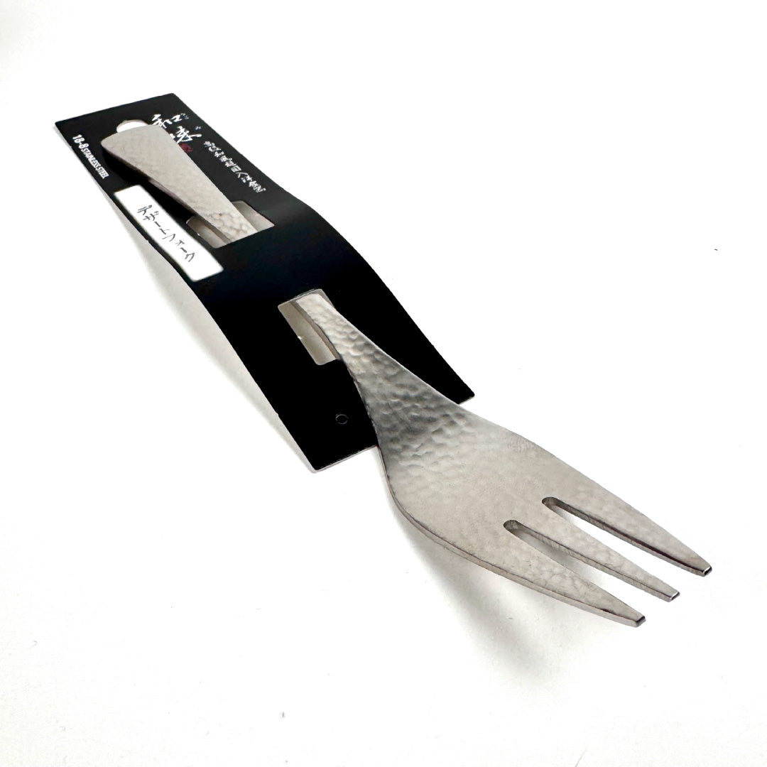 日本片力｜和味槌目｜艷消不鏽鋼餐具｜日本製｜日式甜點叉｜SY-3