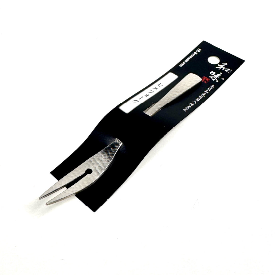 日本片力｜和味槌目｜艷消不鏽鋼餐具｜日本製｜日式水果叉｜ SY-6